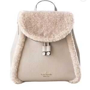 Kate Spade Medium Flap Backpack Light Sand. IMMACULATE Condition. RETAIL 449